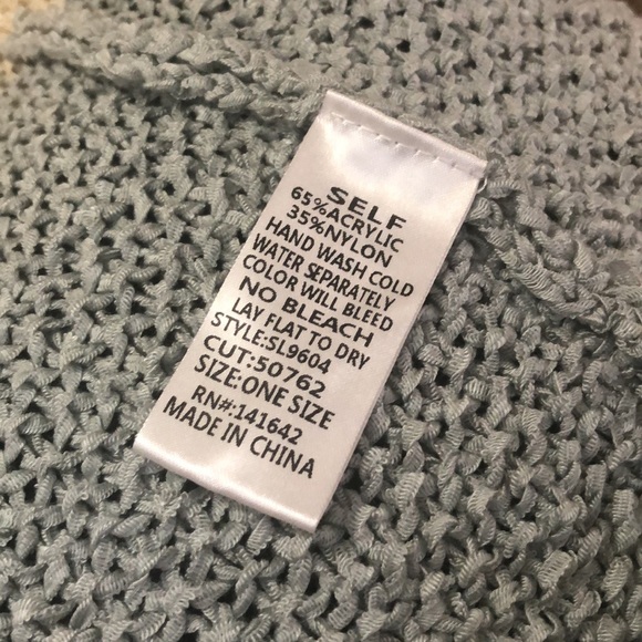 She & Sky Sage Gray Yellow & Cream SS Cardigan - Picture 9 of 10